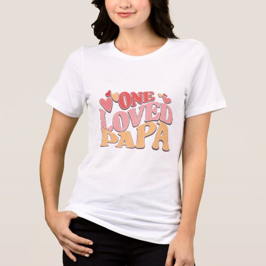 パパ愛の引用 トライブレンドTシャツ (正面)