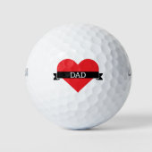 パパ愛ハート ゴルフボール (正面)