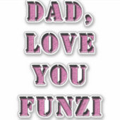 パパ愛YOU FUNZI 1 シール (正面)