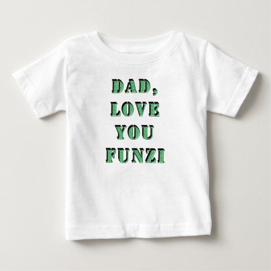 パパ愛YOU FUNZI 2 ベビーTシャツ (正面)