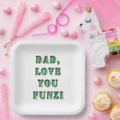 パパ愛YOU FUNZI 2 ペーパープレート (パーティー)