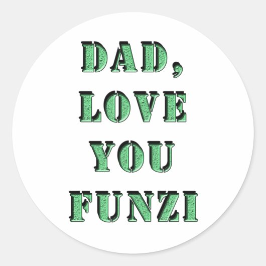 パパ愛YOU FUNZI 2 ラウンドシール (正面)