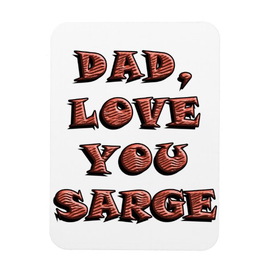 パパ愛YOU SARGE 2 マグネット (縦)