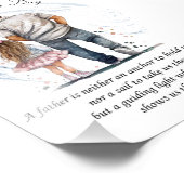 パパ感動的とドーターウォーターカラーデザイン フォトプリント (角)