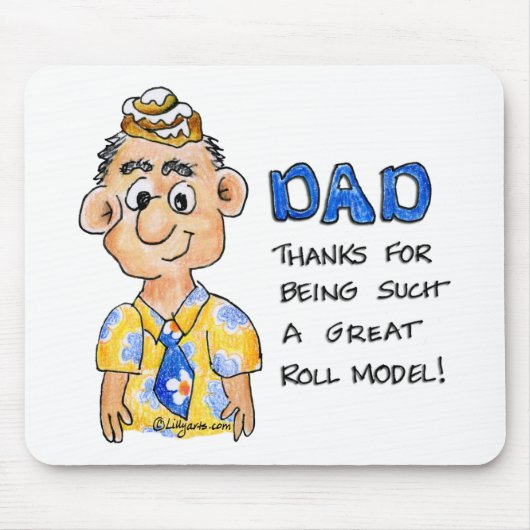 パパ感謝していは、そのようなモ転がームであること マウスパッド (正面)