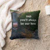 パパ我々の英雄と電車 クッション (ブランケット)