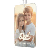 パパ我々愛する写真ハート文字父の日 カーエアーフレッシュナー (左)