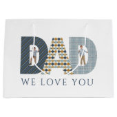 パパ我々愛You写真抱き枕 ラージペーパーバッグ (正面)