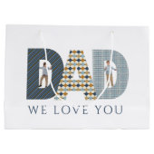 パパ我々愛You写真抱き枕 ラージペーパーバッグ (裏面)