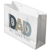 パパ我々愛You写真抱き枕 ラージペーパーバッグ (正面アングル)