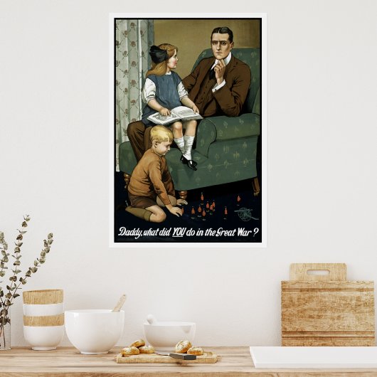 パパ戦争で何をし素晴らしたの？ ポスター (キッチン)