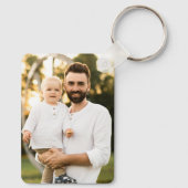 パパ数々のコラージュ写真父の日の形見 キーホルダー (裏面)