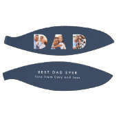 パパ数々の写真タイポグラフィネイビーモダンル バスケットボール (パネル)