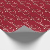 パパ文字イン航海のロープデザイン ラッピングペーパー (角)