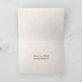 パパ文字ロープデザインオン木材の父の日 カード (内部)