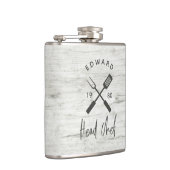 パパ料理長bbqグリルクリスマスの誕生日モダン フラスク (右)