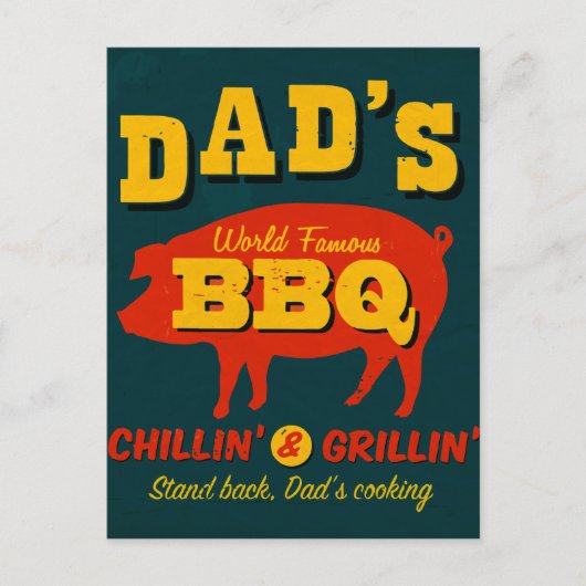 パパ料理 ポストカード (正面)