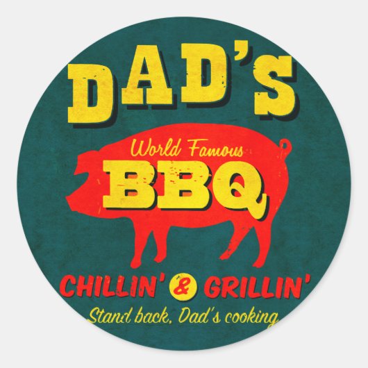 パパ料理 ラウンドシール (正面)