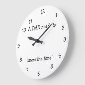 パパ時計 ラージ壁時計 (傾斜)
