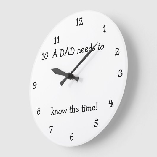 パパ時計 ラージ壁時計 (傾斜)