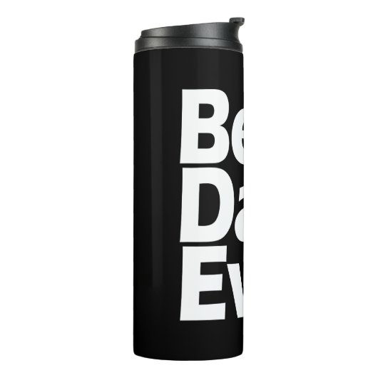 パパ最高のがブラック/ホワイトのお父さんの日 タンブラー (回転左)