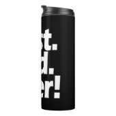 パパ最高のがブラック/ホワイトのお父さんの日 タンブラー (回転右)