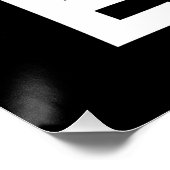 パパ最高のがブラック/ホワイトのお父さんの日 ポスター (コーナー)