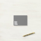 パパ最高のがブラック/ホワイトのお父さんの日 ポストイット (デスク上)