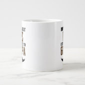 パパ最高のしかおじいちゃんに昇進できない ジャンボコーヒーマグカップ (正面)