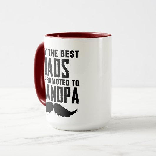 パパ最高のしかおじいちゃんに昇進できない マグカップ (正面左)