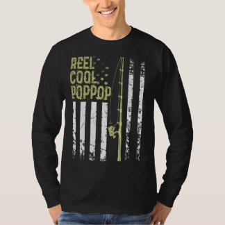 パパ最高のの脂肪のためのメカッコいいンス釣り人リールのポポップ Tシャツ