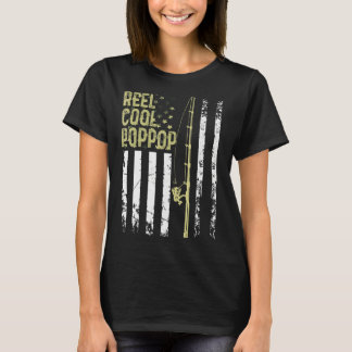 パパ最高のの脂肪のためのメカッコいいンス釣り人リールのポポップ Tシャツ