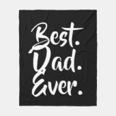 パパ最高のの贈り物,パパの贈り物,父の日の贈り物 フリースブランケット (正面)
