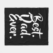 パパ最高のの贈り物,パパの贈り物,父の日の贈り物 フリースブランケット (正面(横))