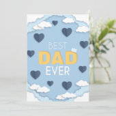 パパ最高のは今までにかわいい父のデイカード (スタンド正面)