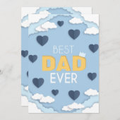 パパ最高のは今までにかわいい父の日 (正面/裏面)