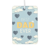 パパ最高のは今までにかわいい父の日 カーエアーフレッシュナー (正面)