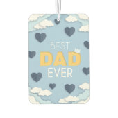 パパ最高のは今までにかわいい父の日 カーエアーフレッシュナー (裏面)