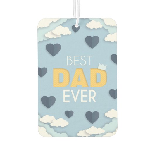 パパ最高のは今までにかわいい父の日 カーエアーフレッシュナー (裏面)