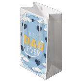 パパ最高のは今までにかわいい父の日 スモールペーパーバッグ (正面アングル)