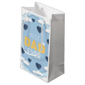 パパ最高のは今までにかわいい父の日 スモールペーパーバッグ (裏面アングル)