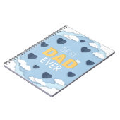 パパ最高のは今までにかわいい父の日 ノートブック (左側)