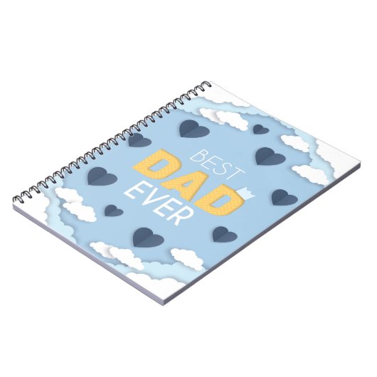 パパ最高のは今までにかわいい父の日 ノートブック (左側)