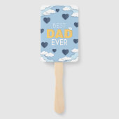 パパ最高のは今までにかわいい父の日 ハンドファン (裏面)