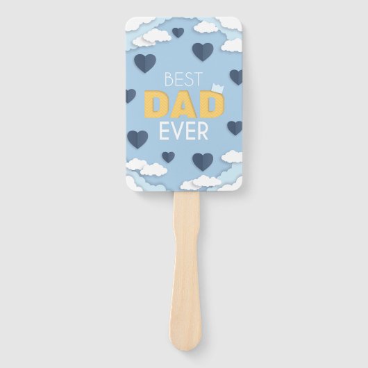 パパ最高のは今までにかわいい父の日 ハンドファン (正面)