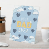 パパ最高のは今までにかわいい父の日 台座サイン (インサイチュ)