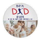 パパ最高のは今までにかわいい野球記念ファーザーデー カッティングボード (正面)