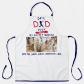 パパ最高のは今まで台所でバーベキューの父の日 エプロン (正面)