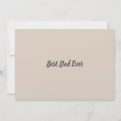 パパ最高のは初めての父の日、幸せな父の日 カード (裏面)