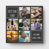 パパ最高のは常に写真のコラージュと文字。私たちはパパ フォトプラーク (正面)